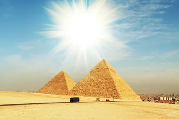Poster Egyptian pyramid © Galyna Andrushko