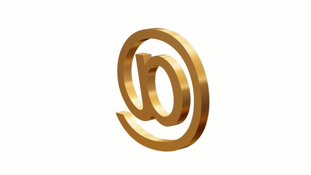 At gold sign animation loop 360&deg;