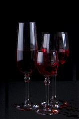 Glasses for wine, martini, vodka etc