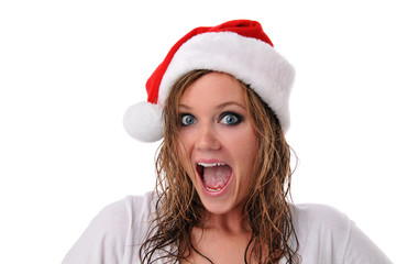 Santa girl with hat