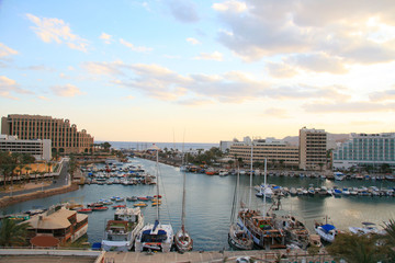 Obraz premium View hotel in the coast