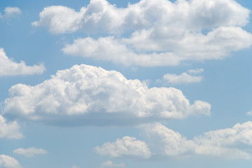 Nice soft clouds on blue sky