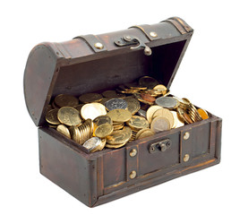 Open chest with money © Irina Ukrainets