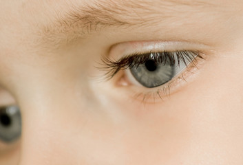 Young boy eyes