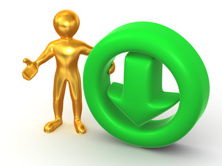 Men with symbol Download