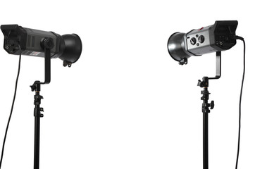 Two studio flashes