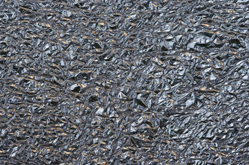 crumpled aluminium foil