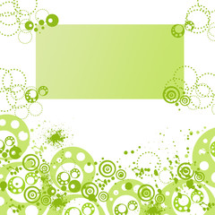 green background