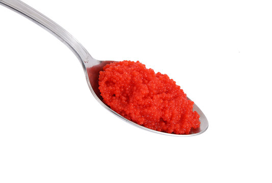 caviale su cucchiaio