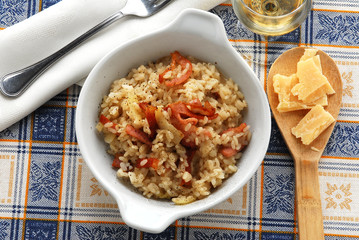 Risotto alla paesana con pancetta - Primi piatti Lombardia