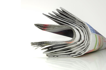Pile de journaux pliés