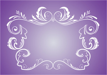 Vintage violet frame