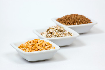 Fototapeta na wymiar Different types of grain