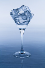 Glass with ice