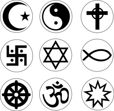 Vector Religion Symbols