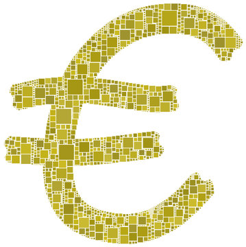 Mosaico dorato dell'Euro
