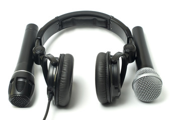 microphone and headphone