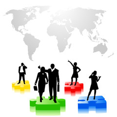 business people background