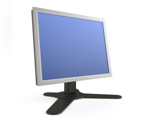 LCD screen isolatednon white