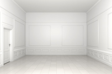 empty white room