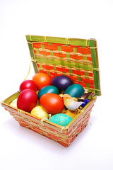 Colorful easter eggs