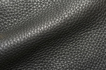 Black thick leather