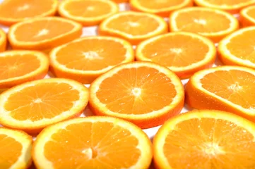 Foto op Canvas Oranje fruit achtergrond © Orlando Florin Rosu