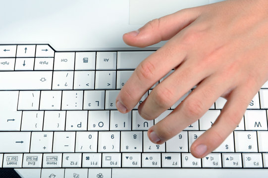 Typing keyboard