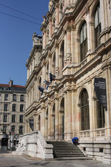 Lyon - Chambre de commerce - obrazy, fototapety, plakaty