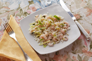 Insalata di riso ai gamberi - Antipasti di pesce