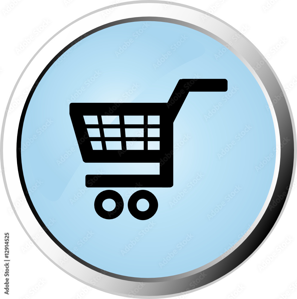 Sticker Shopping cart web button