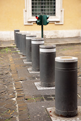 Barrier on road
