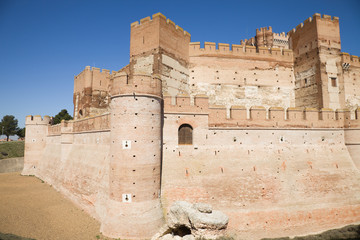 Mota's Castle in Medina del Campo, Valladolid,Spain