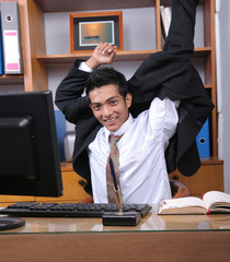 Young business executive in the office