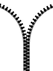 Isolated zip illustration.  (jpeg in my portfolio)