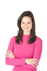 Obraz premium young beautiful smiling woman