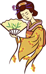 Geisha, A Japanese traditional performing artist in the past