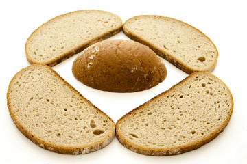 Brot geschnitten