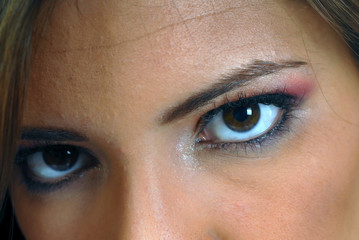 Naklejka premium Woman face and eyes
