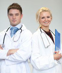 Fototapeta premium Two doctors with
