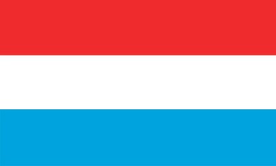 Luxembourg national flag. Illustration on white background
