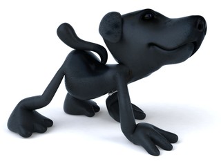 Obraz premium Chien noir