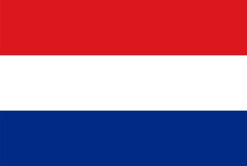 Netherlands national flag. Illustration on white background
