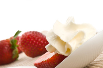 Ripe fresh strawberry