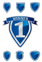 Shield design element collection. Logo creation. Easy to Edit.