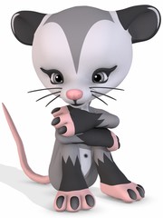 Cute Opossum - Toon Figure
