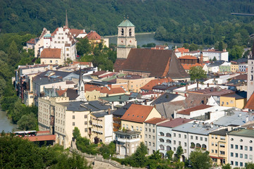 Historische Stadt Wasserburg am Inn.