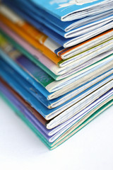 Stack of old writing-books