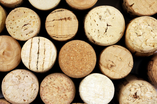 Pile Of Italian Wine Corks