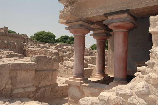Knossos palace in Crete